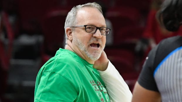 Razorbacks coach Mike Neighbors against UAPB